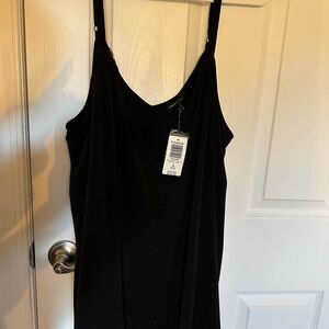 Torrid Classic Black Button-Front Top